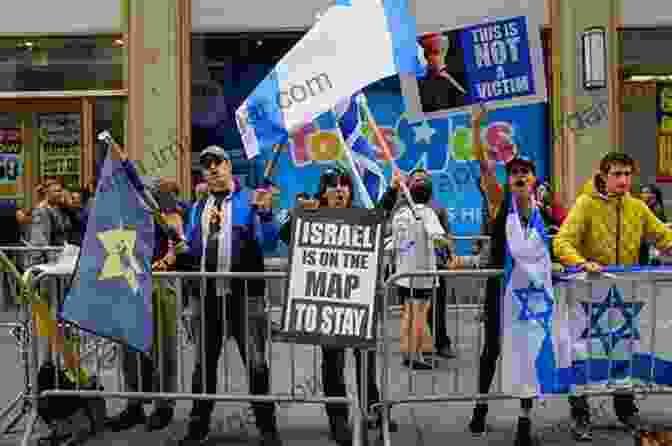 A Group Of People Protesting In Front Of A Synagogue, Holding Signs That Say Europe Against The Jews 1880 1945