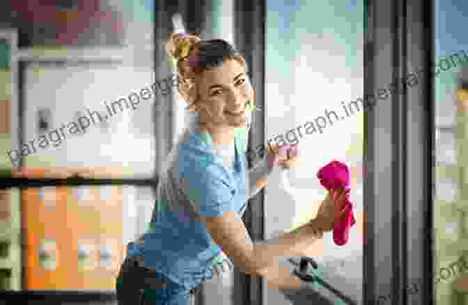 A Young Woman Cleaning Her Windows With A Natural Cleaning Solution Green Clean: Natural Cleaning Solutions For Every Room Of Your Home