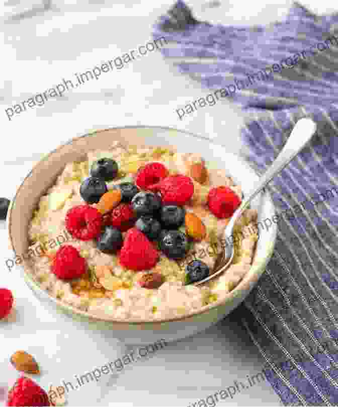 Bowl Of Creamy Scottish Oatmeal With Berries And Nuts Scottish Recipes For Health: Scottish Recipes Weight Loss: Scottish Recipes Cookbook For Beginners