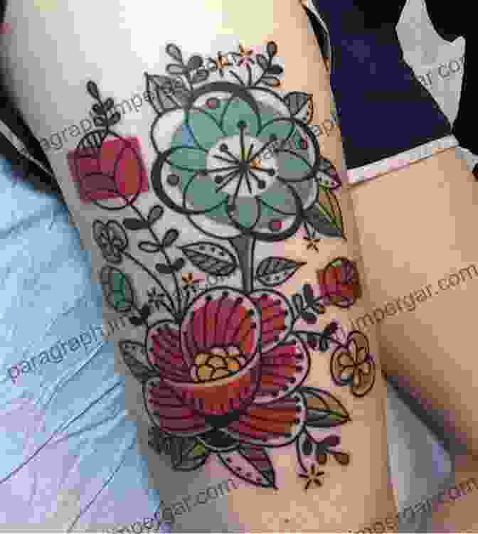 Contemporary Tattoo Of A Floral Design Short History Of Tattooing