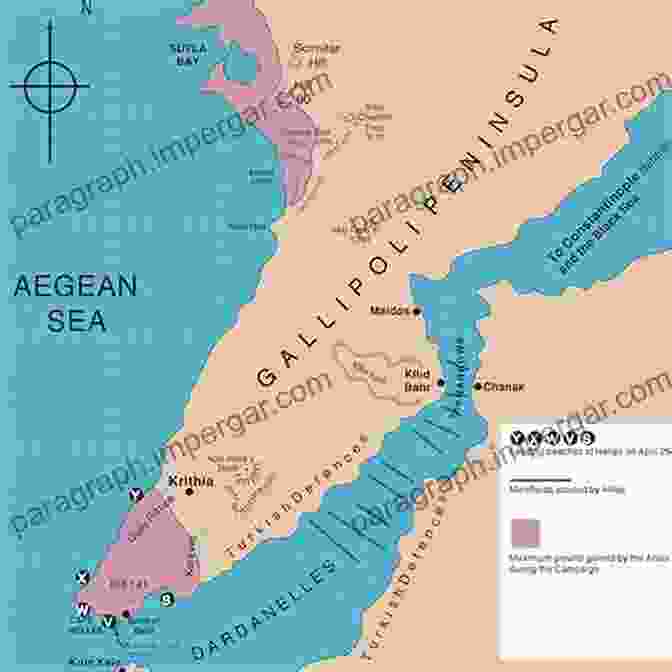 Map Of The Gallipoli Peninsula Gallipoli: Great Battles Jenny Macleod