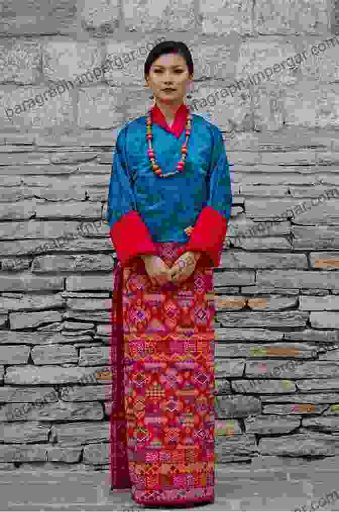 Portrait Of The Author, Dr. Amelia Sinclair, In Traditional Bhutanese Attire The Eccentric Traveler