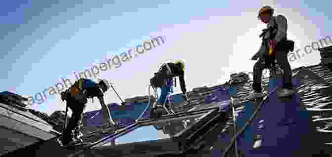 Roofer Working On A Roof, With A Cityscape In The Background, Representing The Potential For Roofing Business Success How To Start A Roofing Business: (Start Up Tips To Boost Your Roofing Business Success)