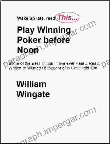 Wake Up Late Read This Play Winning Poker Before Noon